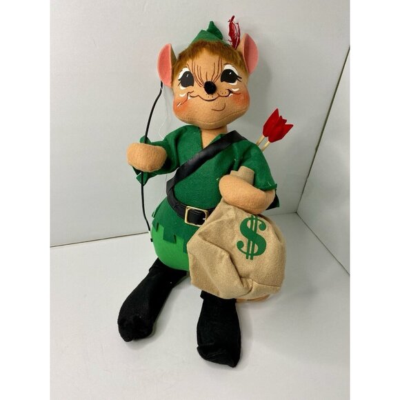 Annalee Robin Hood Story Book Mice Series 18“ Robin Hood Doll  2007 - Picture 1 of 11
